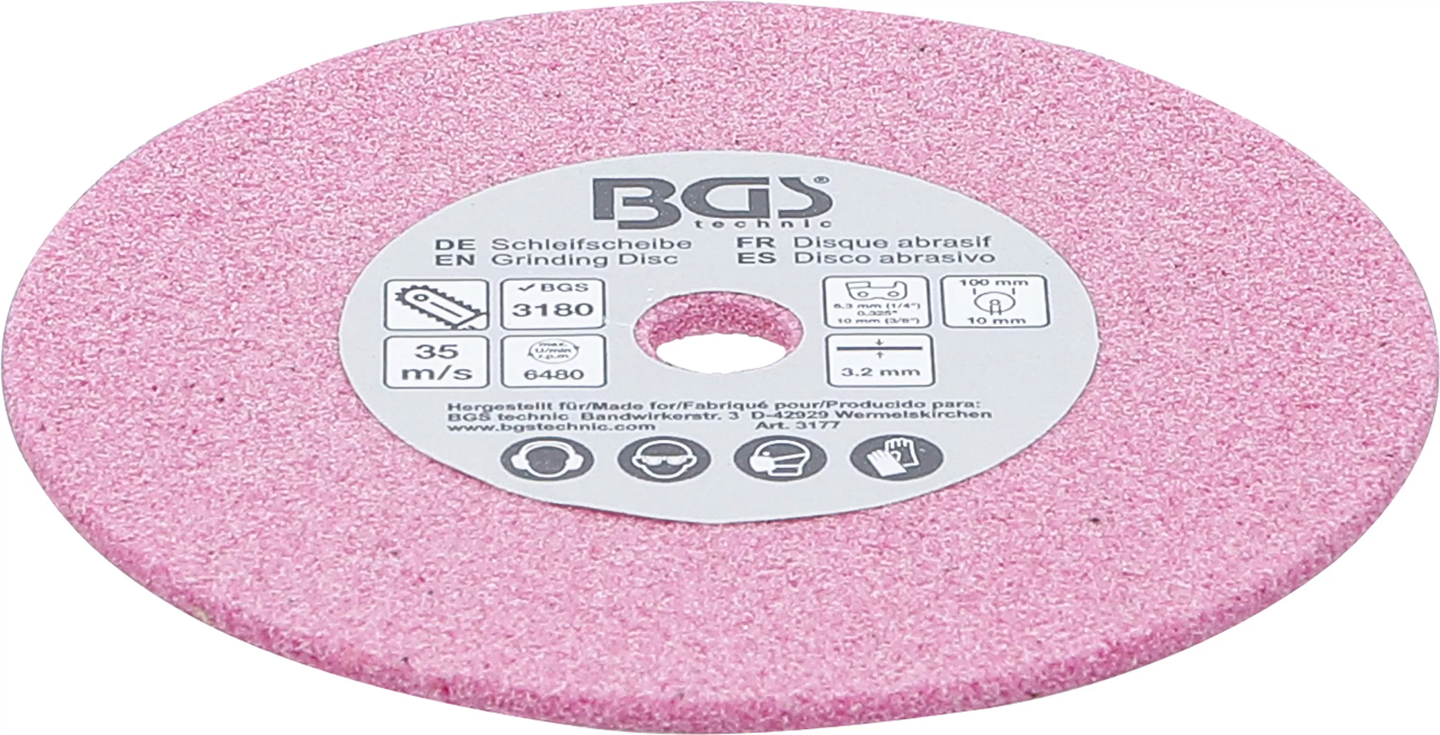 Schleifscheibe | für Art. 3180 | Ø 100 x 3,2 x 10 mm