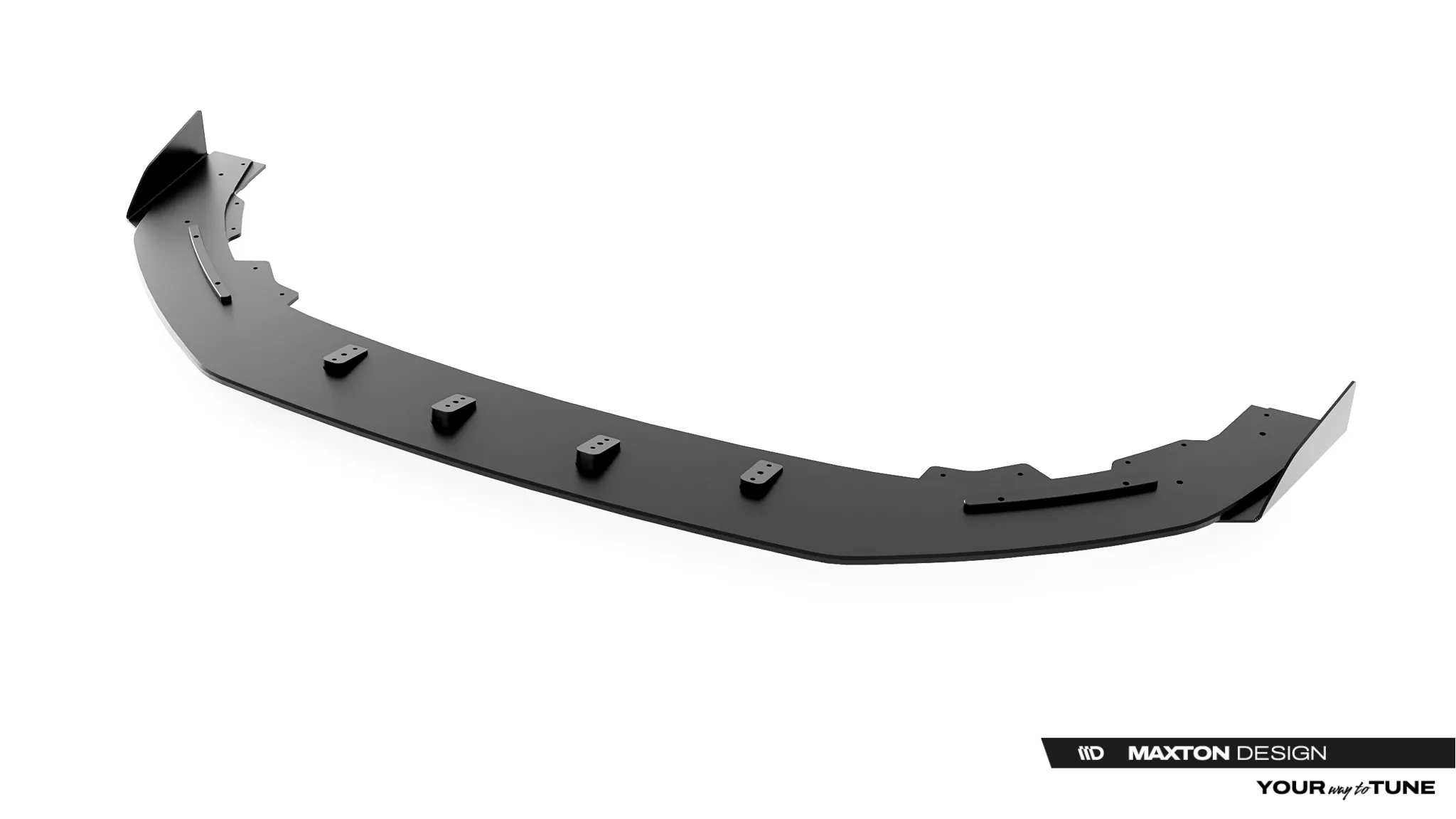 Street Pro Front Ansatz + Flaps Für Cupra Leon ST / Hatchback Mk1 Facelift Schwarz Hochglanz