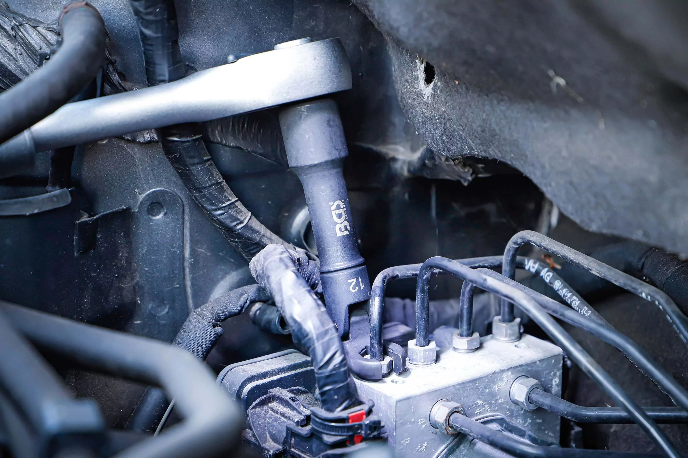 Hahnenfußschlüssel-Satz | Antrieb Innenvierkant 10 mm (3/8") | mit Gelenk | 6-tlg.