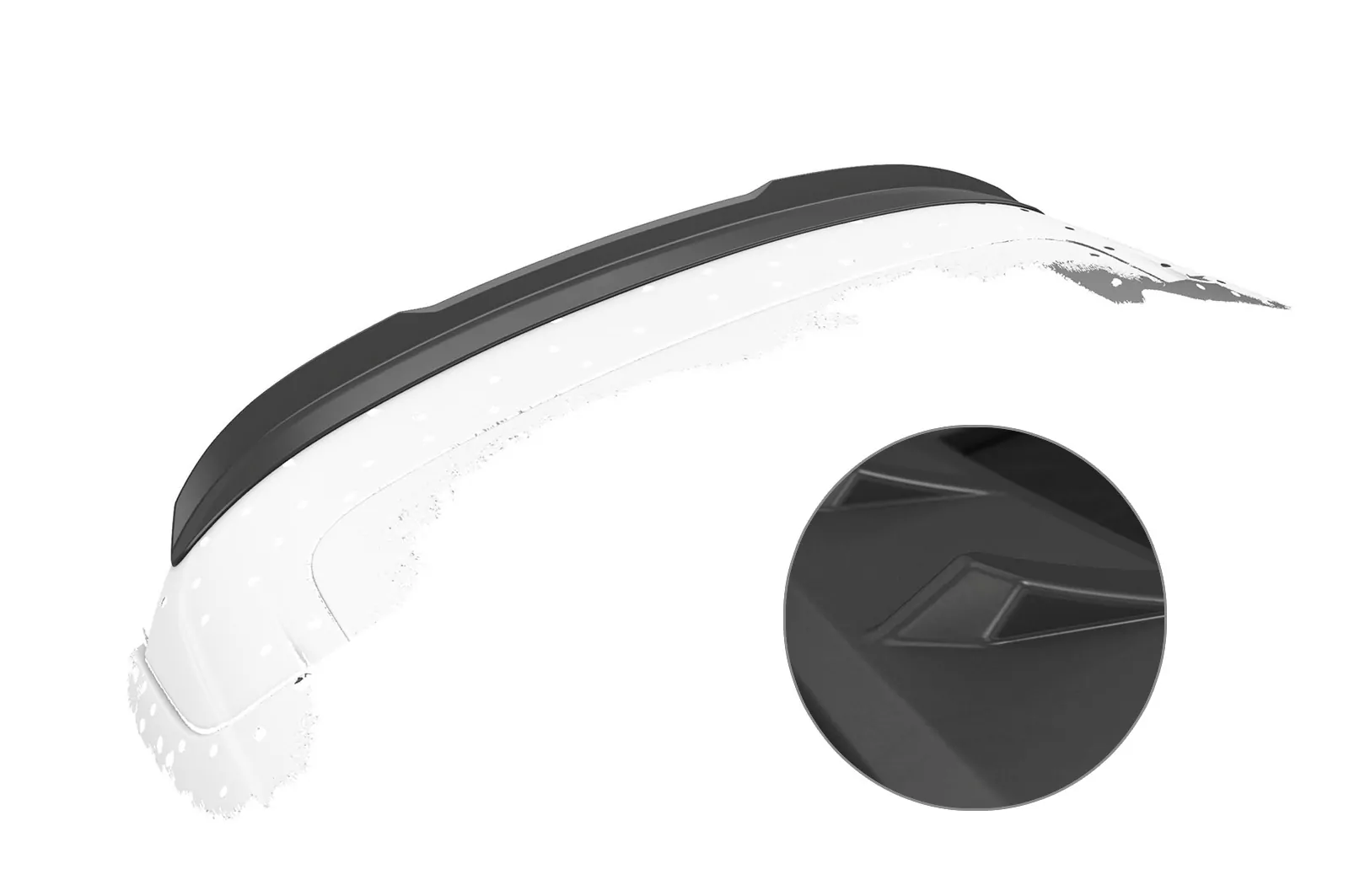 Heckflügel mit ABE für Ford Focus MK3 ST-Line Lackierfreundlich (schwarz matt)