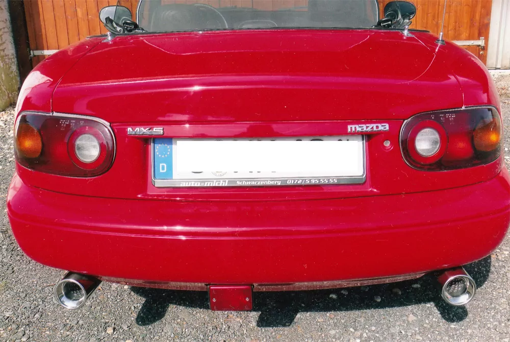 Mazda MX5 Typ NA  Endschalldämpfer Ausgang rechts/links - 1x90 Typ 13 rechts/links