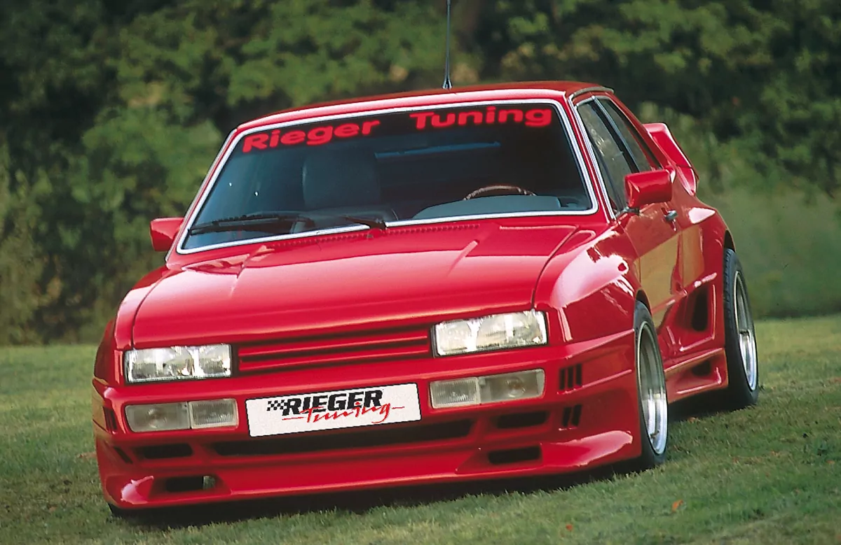 Rieger Spoilerstoßstange Breitbau II für VW Scirocco 1 - Coupé 09.78-88 carbon optik