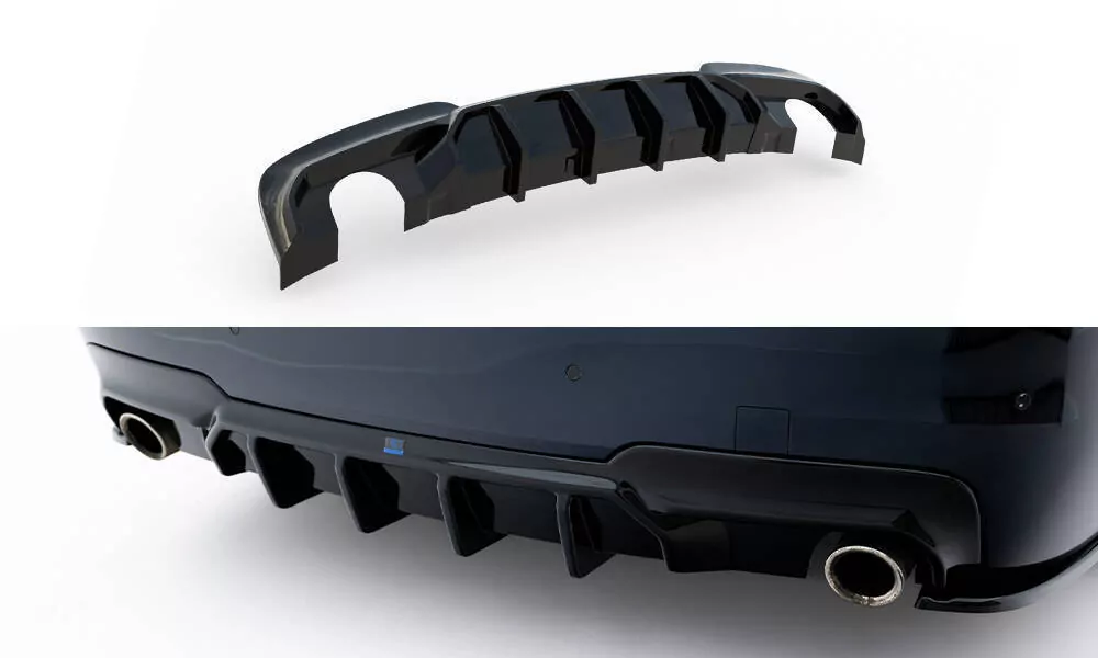 Diffusor Heck Ansatz V.2 Für BMW 5er M-Paket F10 / F11 (Version Mit Zwei Einzelauspuffanlagen)