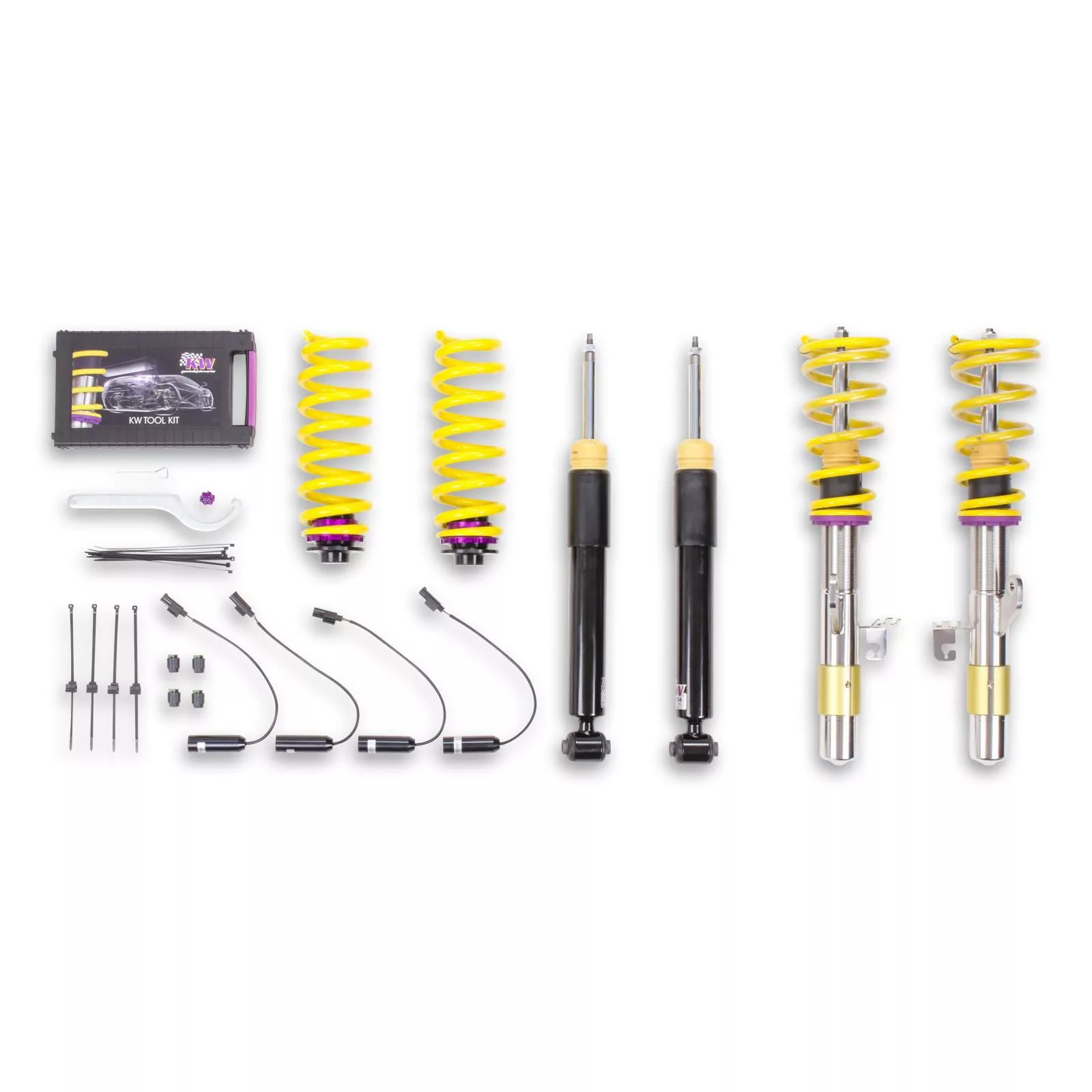 KW Gewindefahrwerk V2 inox (inkl. Stilllegung f. elektr. Dämpfer) BMW 2er Coupe (F22, F87) 1C, M3 10/2012-