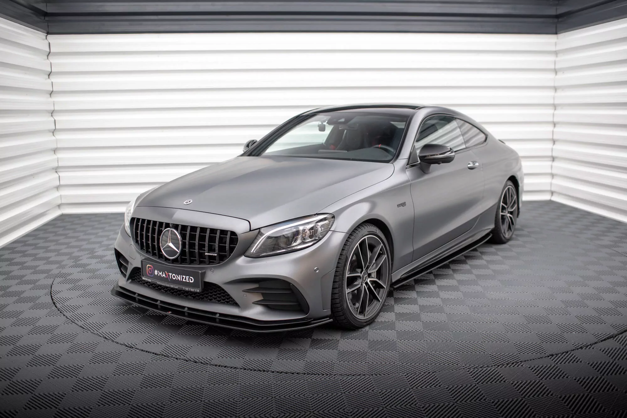 Street Pro Seitenschweller Ansatz Für Mercedes-AMG C43 Coupe / Cabrio C205  Facelift / A205 Facelift