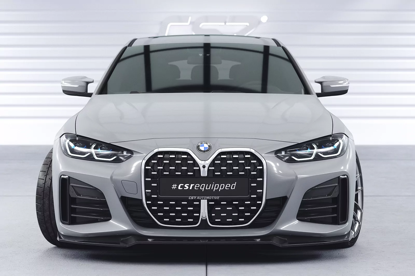 Cup-Spoilerlippe mit ABE für BMW 4er (G26) / i4 M-Paket CSL668 Schwarz Strukturiert