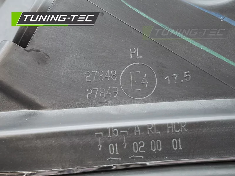 Headlight Black Right Side Tyc Fits Mercedes W176 12-18