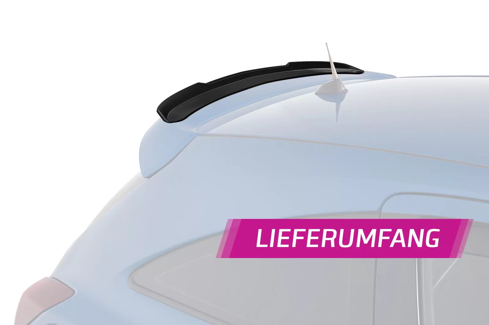 Heckflügel mit ABE für Opel Corsa D OPC HF737 Strukturiert (schwarz matt)