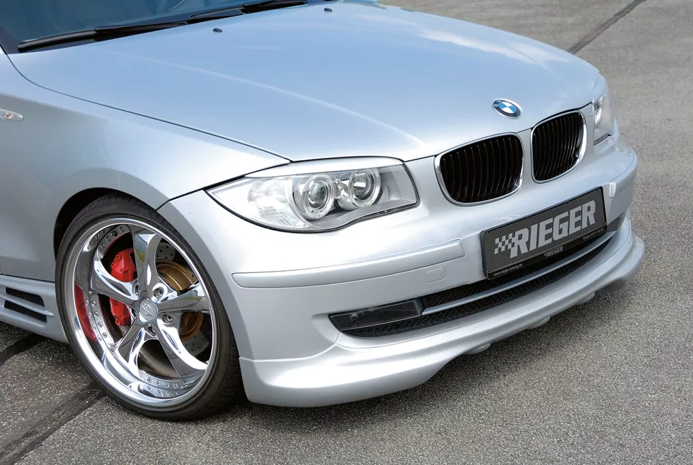 Rieger Spoilerlippe für BMW 1er E87  (187 / 1K2/1K4) | 4-tür. 04.07-08.11 (ab Facelift) nicht M-Technik, für Facelift 04.07-