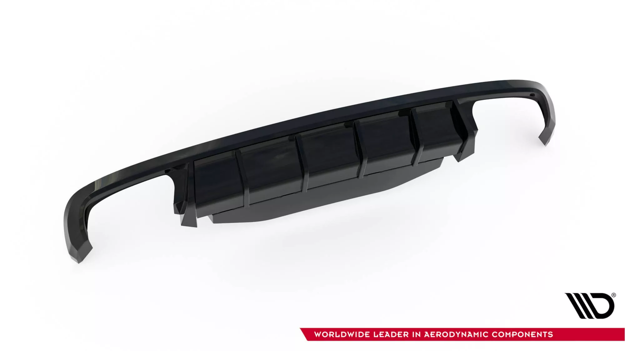 Diffusor Heck Ansatz V.2 Für Skoda Superb Liftback / Combi Mk3 Schwarz Hochglanz