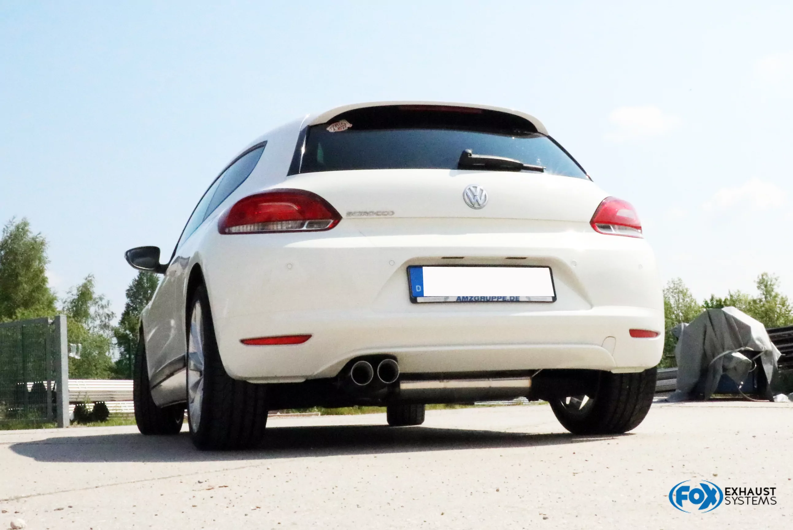 VW Scirocco - 13  Endschalldämpfer - 2x76 Typ 25