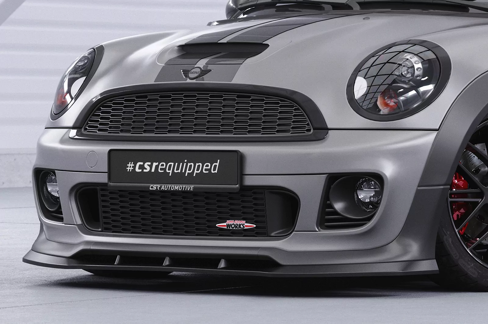 Cup-Spoilerlippe mit ABE für Mini Cooper Coupe JCW (R58/R59) CSL529 Schwarz Strukturiert