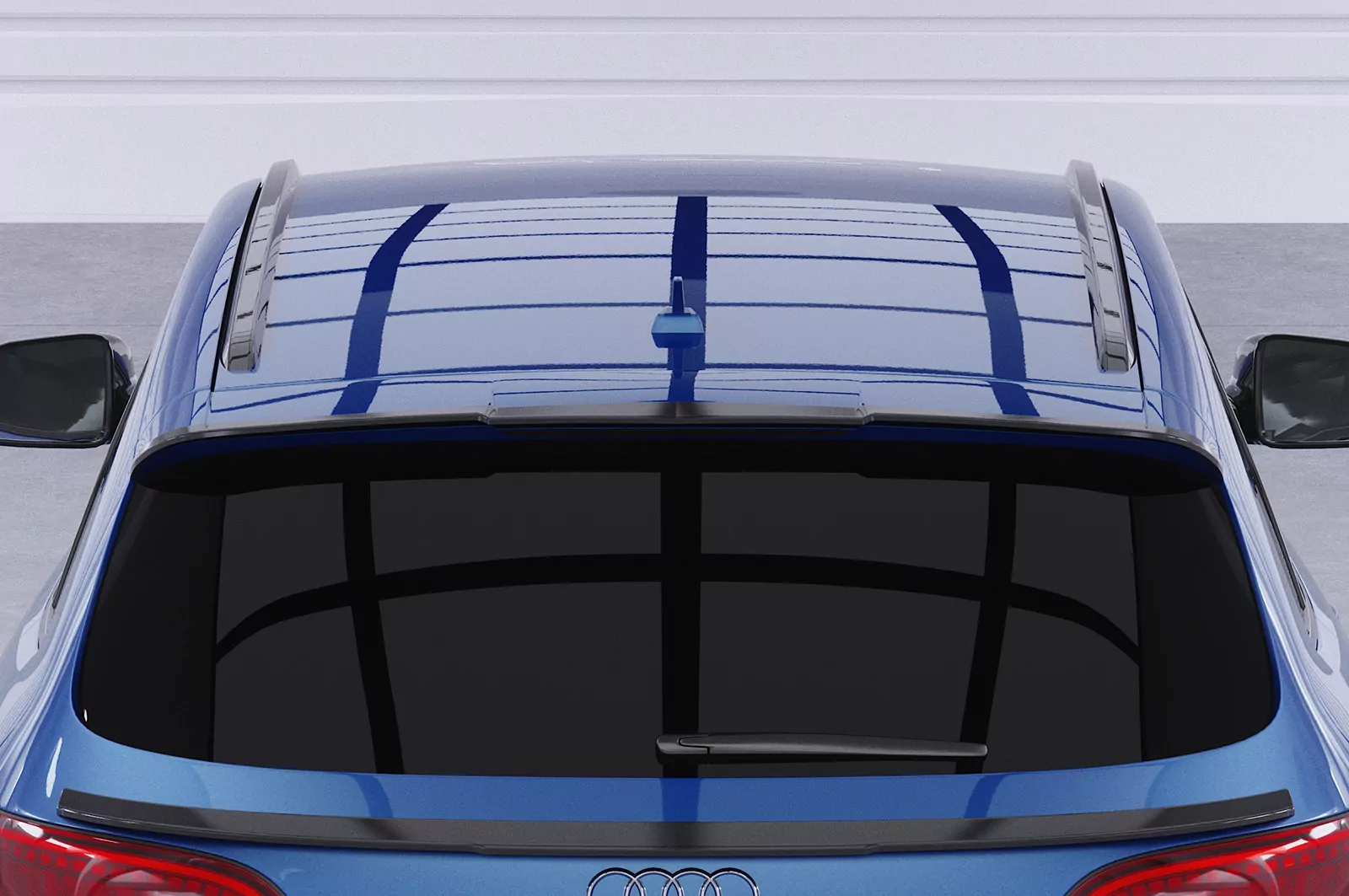 Heckflügel mit ABE für Audi Q5 S-Line/SQ5 (8R) HF809 Strukturiert (schwarz matt)