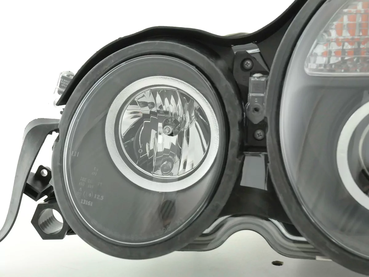 Scheinwerfer Set Mercedes E-Klasse Typ W210 Bj. 99-01 schwarz