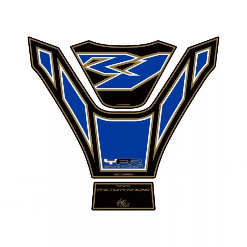 Motografix Yamaha YZF R1 3D Gel Tank Pad Protector TY025KBA