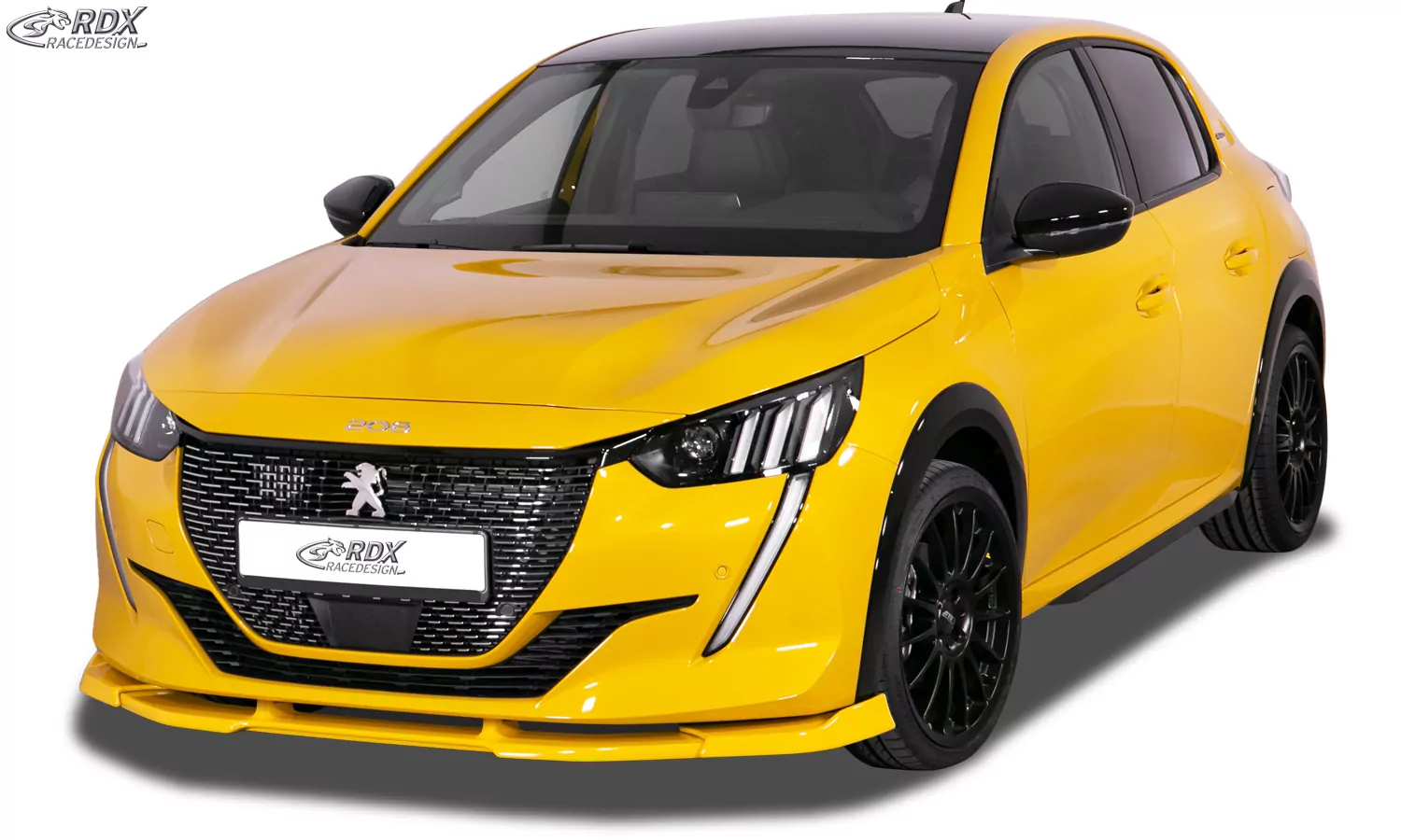 RDX Frontspoiler VARIO-X für PEUGEOT 208 (2019+) Frontlippe Front Ansatz Vorne Spoilerlippe