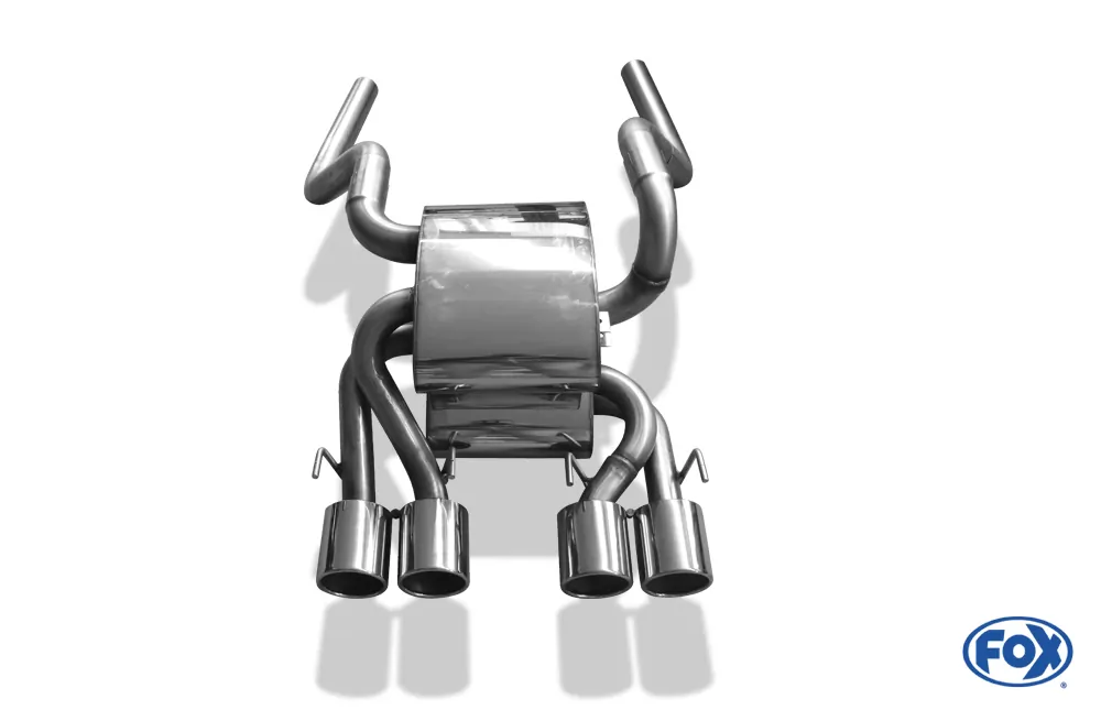 Corvette C06  Endschalldämpfer Ausgang mittig - 4x100 Typ 12 mittig