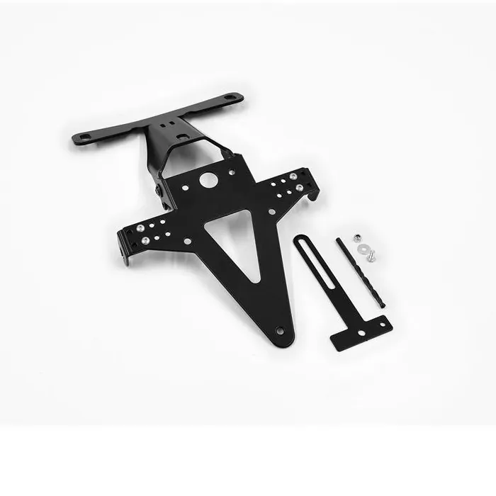 Kennzeichenhalter | BMW S1000R/RR/HP4 | 09-18 verstellbar | schwarz | inkl. Reflektorhalter