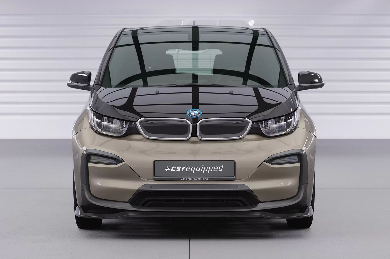 Cup-Spoilerlippe mit ABE für BMW i3 CSL676 Schwarz Strukturiert