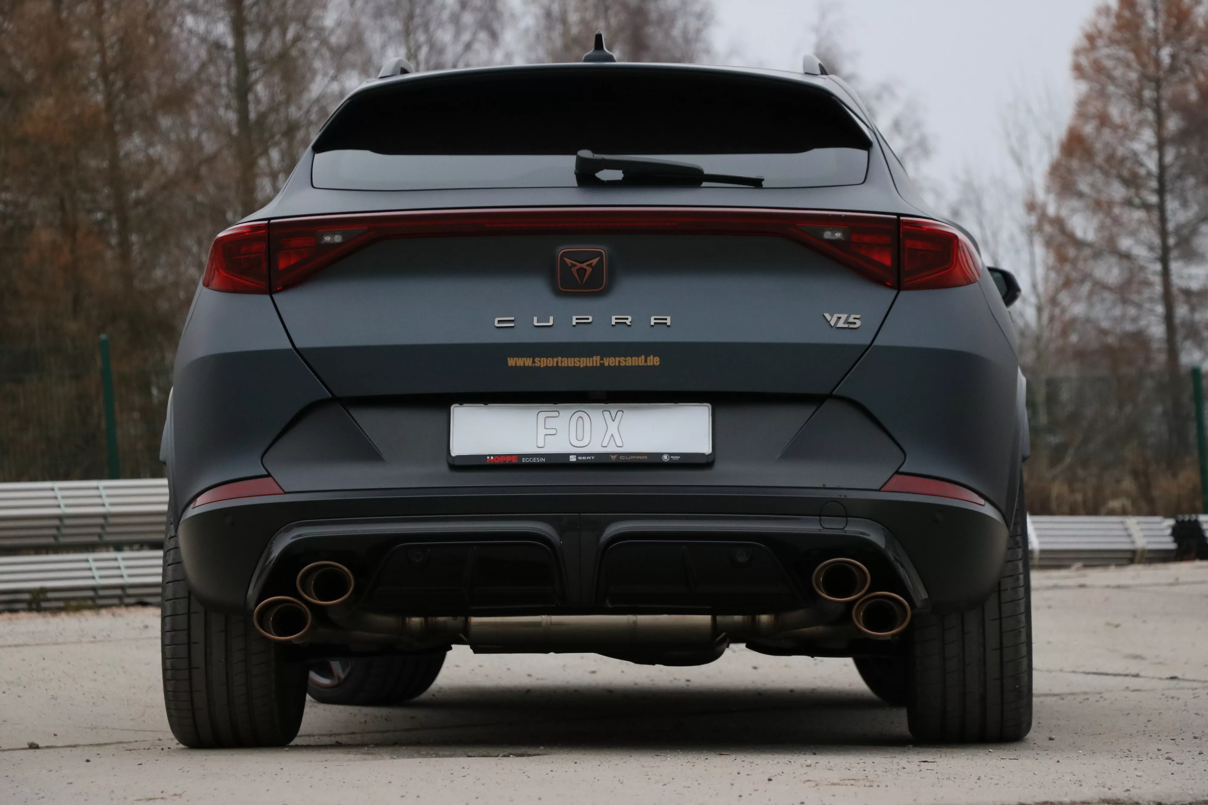 CUPRA Formentor 4x4 - VZ5  Endschalldämpfer mit 2 Abgasklappen - 2x115x85 Typ 32 rechts/links Kupfer-Optik