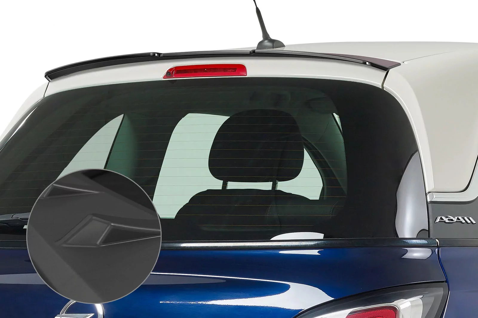 Heckflügel mit ABE für Opel Adam Lackierfreundlich (schwarz matt)