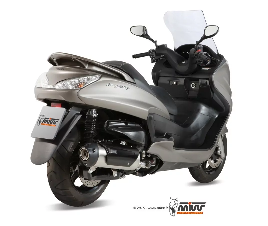 MIVV Urban Komplettanlage In Edelstahl Für YAMAHA MAJESTY 400 07-