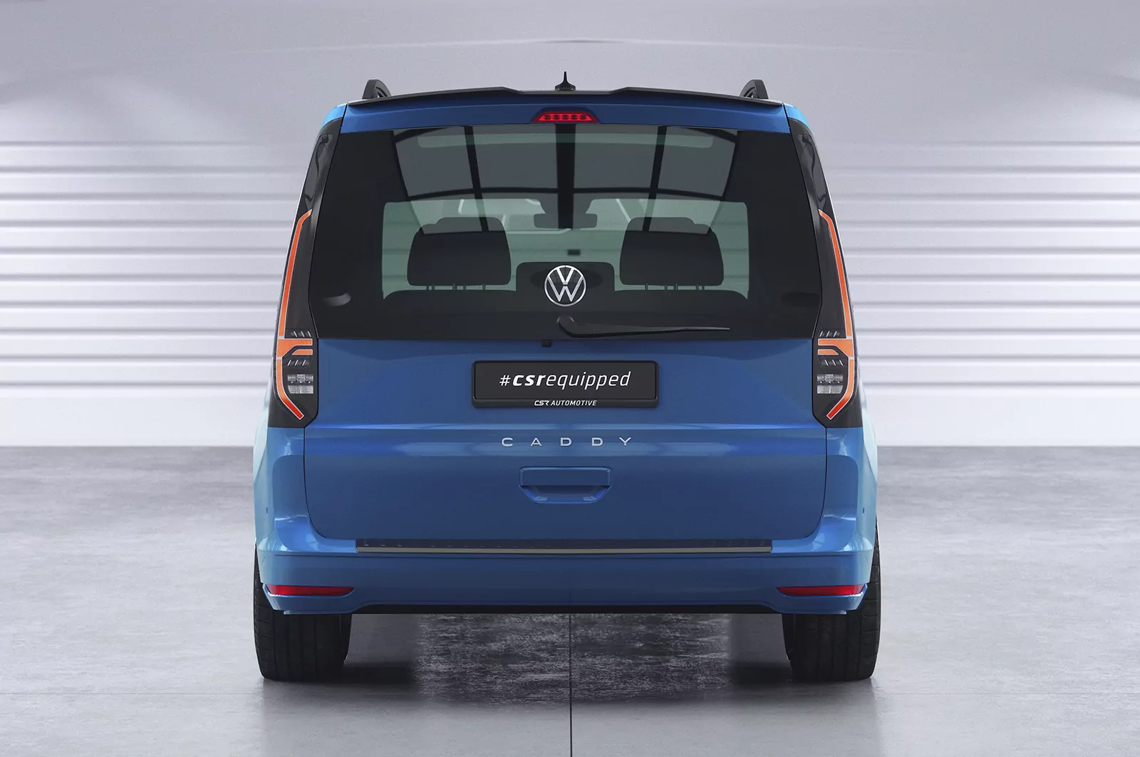 Heckflügel mit ABE für VW Caddy 5 (Typ SB) HF706 Schwarz Strukturiert