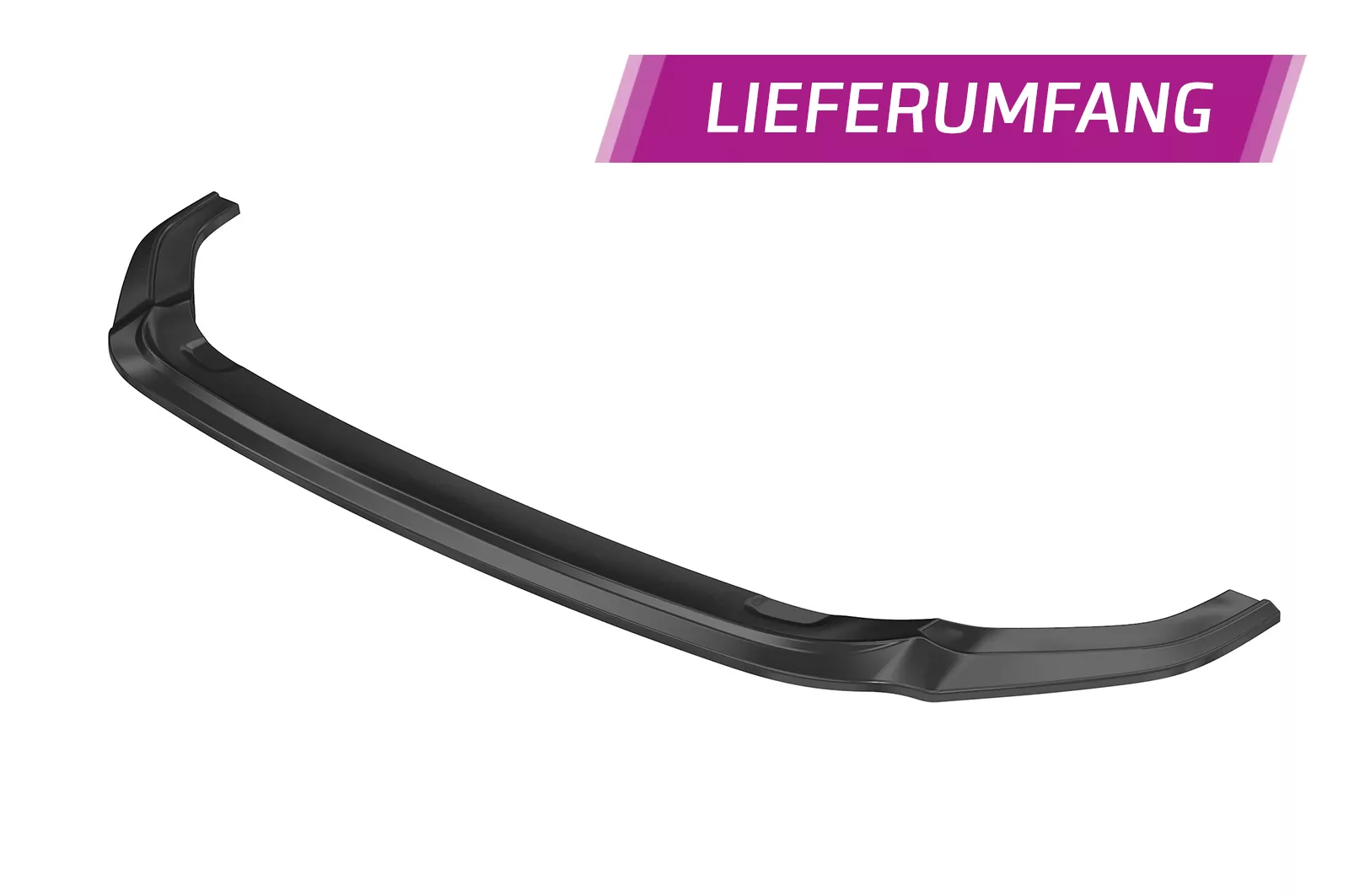 Cup-Spoilerlippe mit ABE für VW Golf 7 (Typ AU) R CSL625 Schwarz Strukturiert