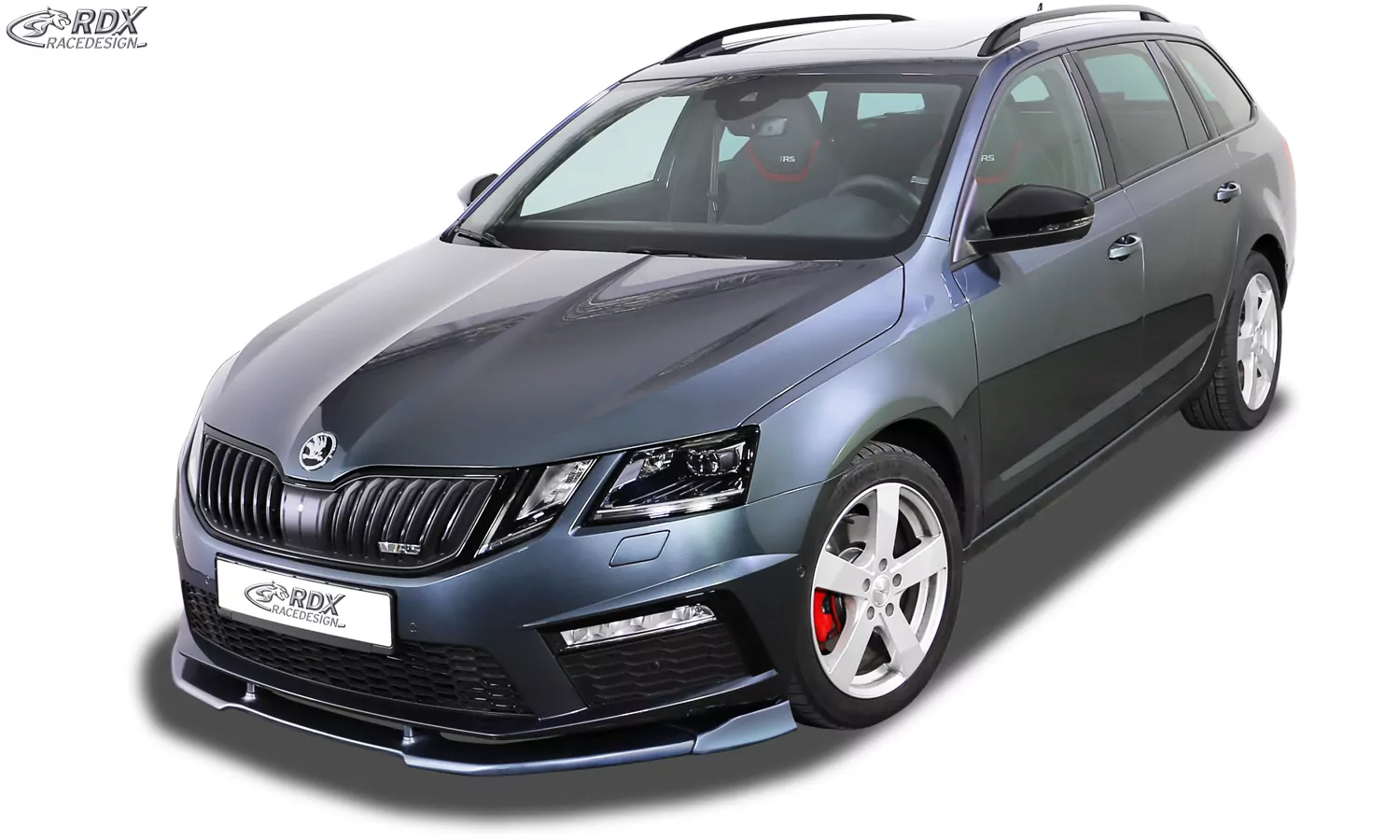 RDX Frontspoiler VARIO-X für SKODA Octavia 3 (5E) RS Facelift 2017+ Frontlippe Front Ansatz Vorne Spoilerlippe