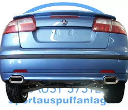 Saab 9-3 - YS3 Limousine/ Cabriolet  Endschalldämpfer rechts/links - 150x70 Typ 53 rechts/links