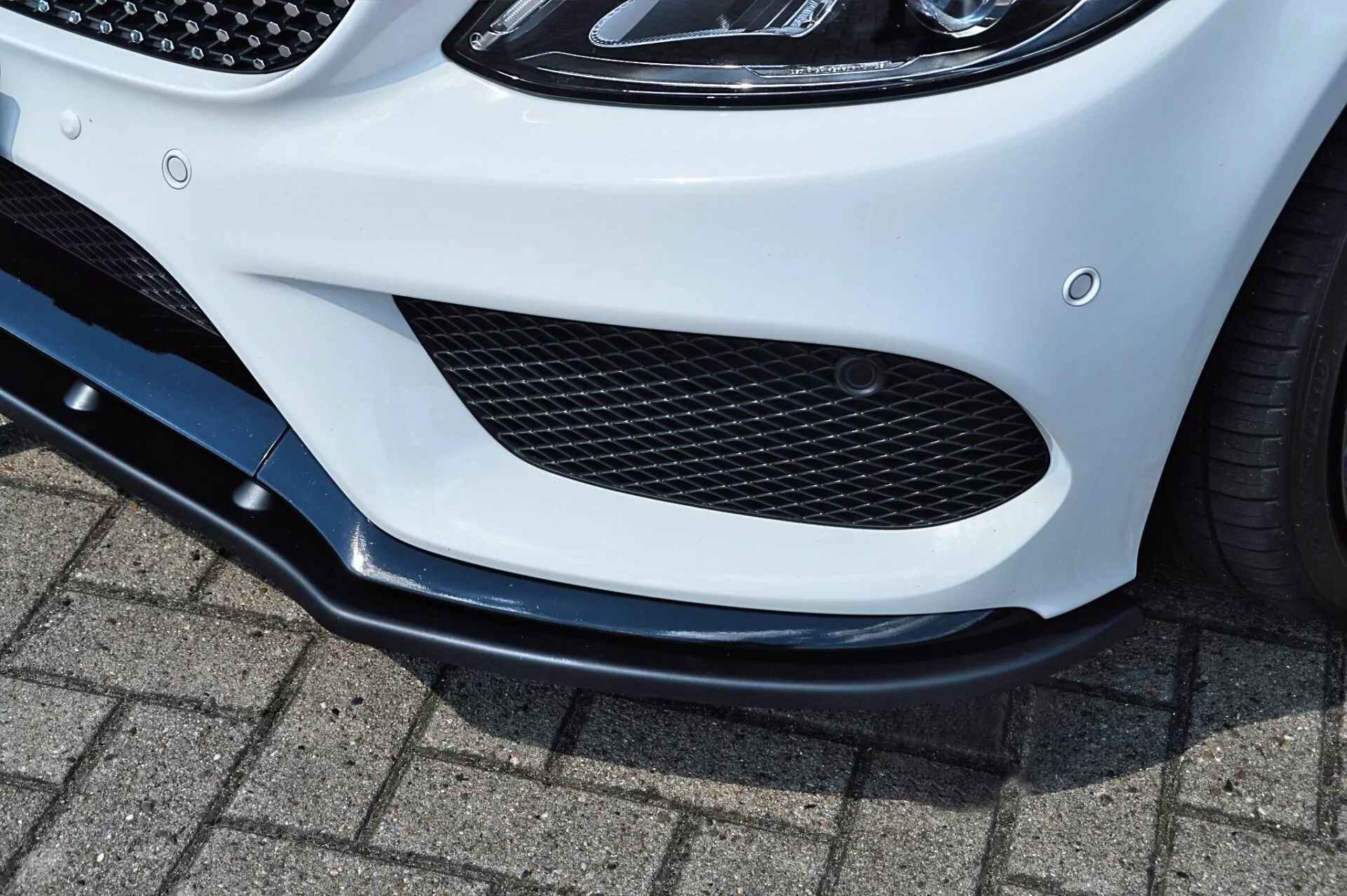 Cup Frontspoilerlippe für Mercedes C W205 43 AMG Limousine