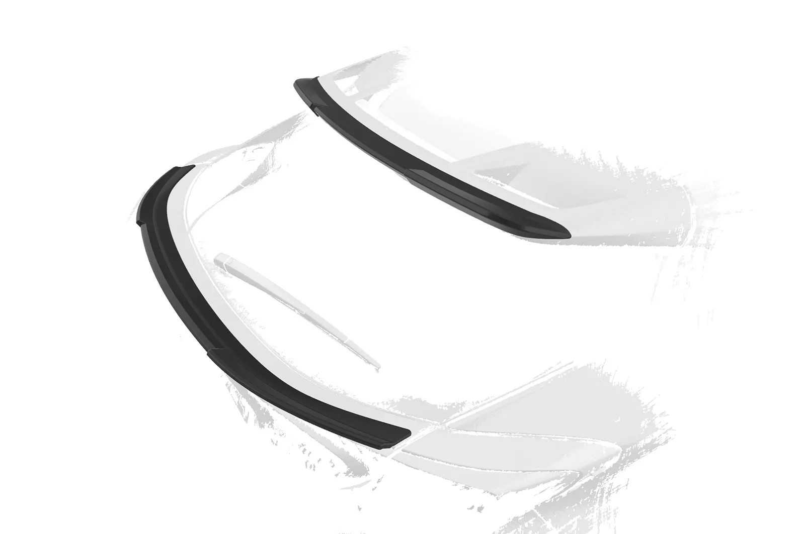 Heckflügel mit ABE für Toyota C-HR HF903 Schwarz Strukturiert