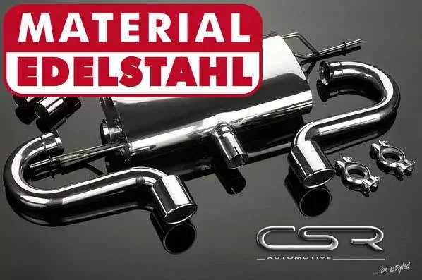 Endschalldämpfer Sportauspuff für Golf 5 / 6 / Scirocco 3 / Touran ESD001