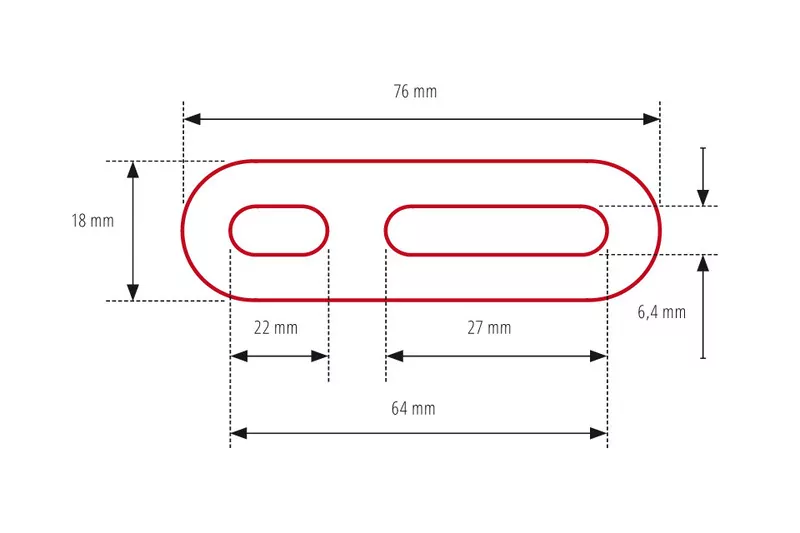 HIGHSIDER pro Spiegeladapter Universal, Für Verkleidungsspiegel, lang (Paar)