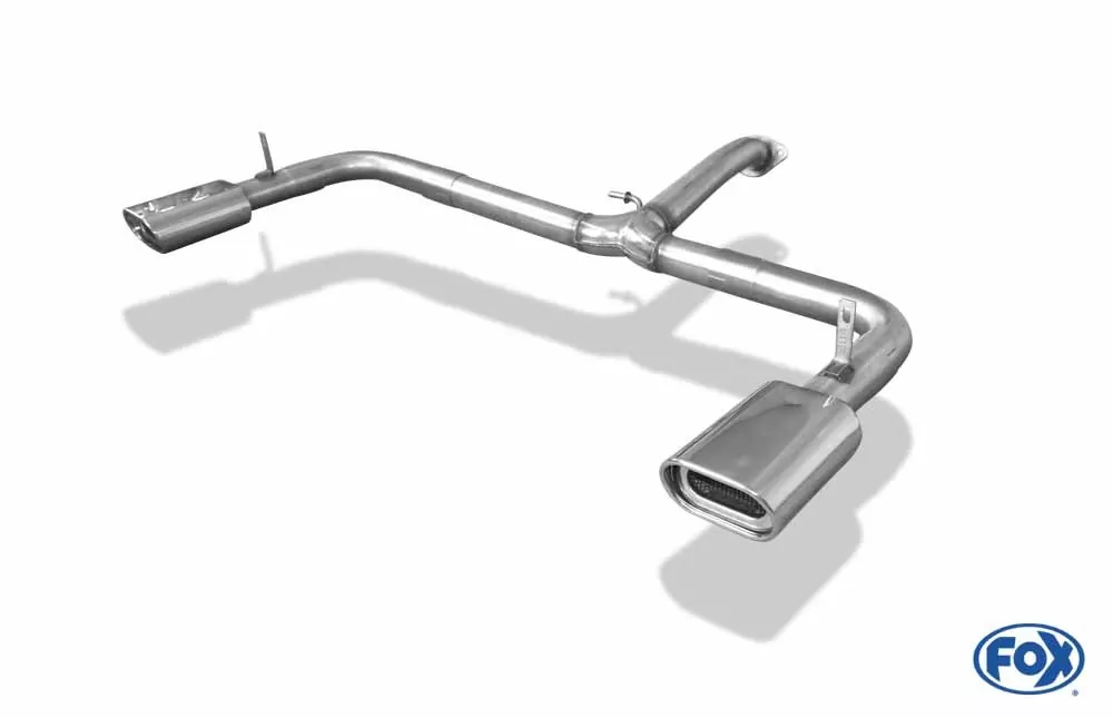 Toyota RAV 4 III  Endrohrsystem rechts/links passend auf original Mittelschalldämpfer - 135x80 Typ 53 rechts/links