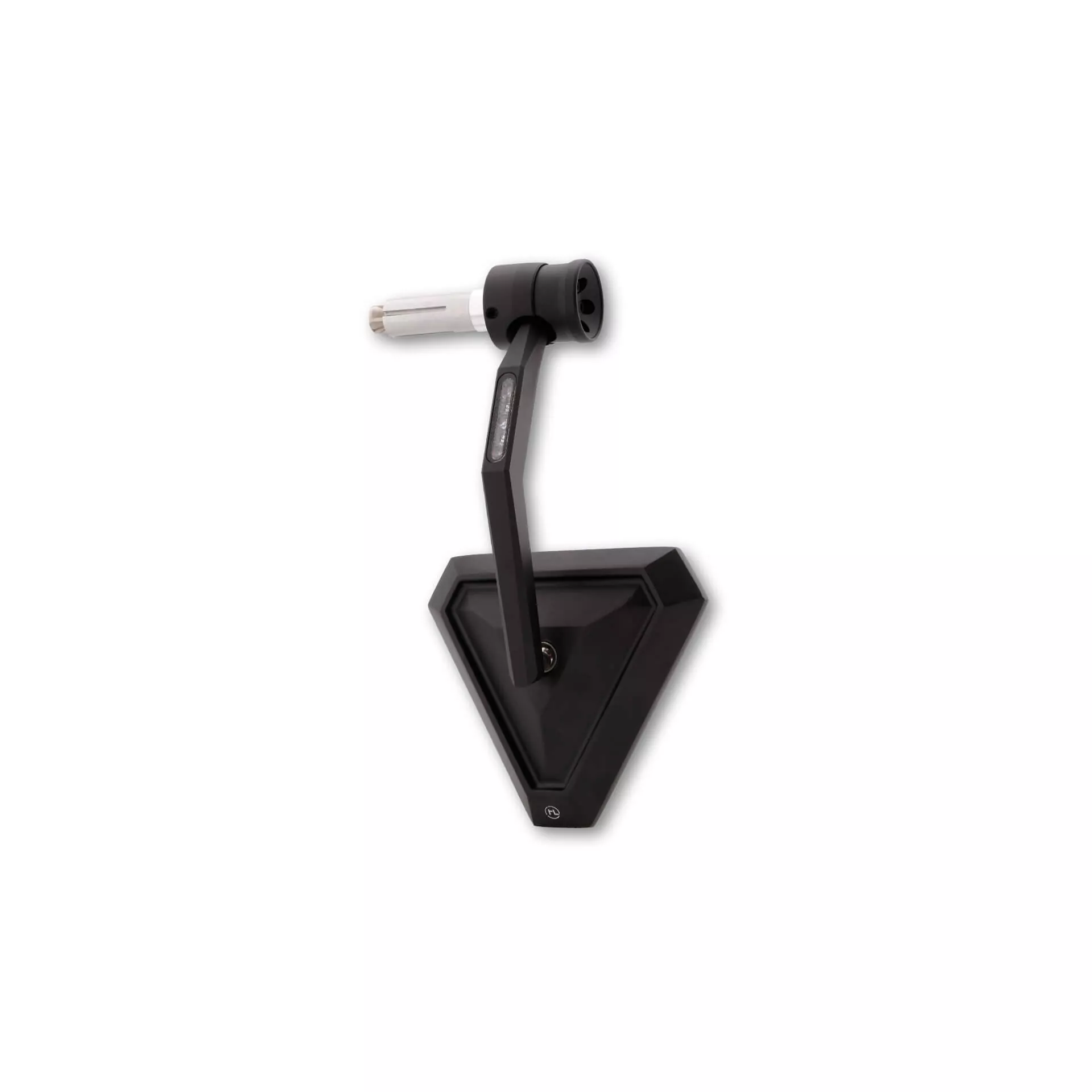 HIGHSIDER pro Bar End Mirror Montana-RIM Black With LED Indicator (1pc)
