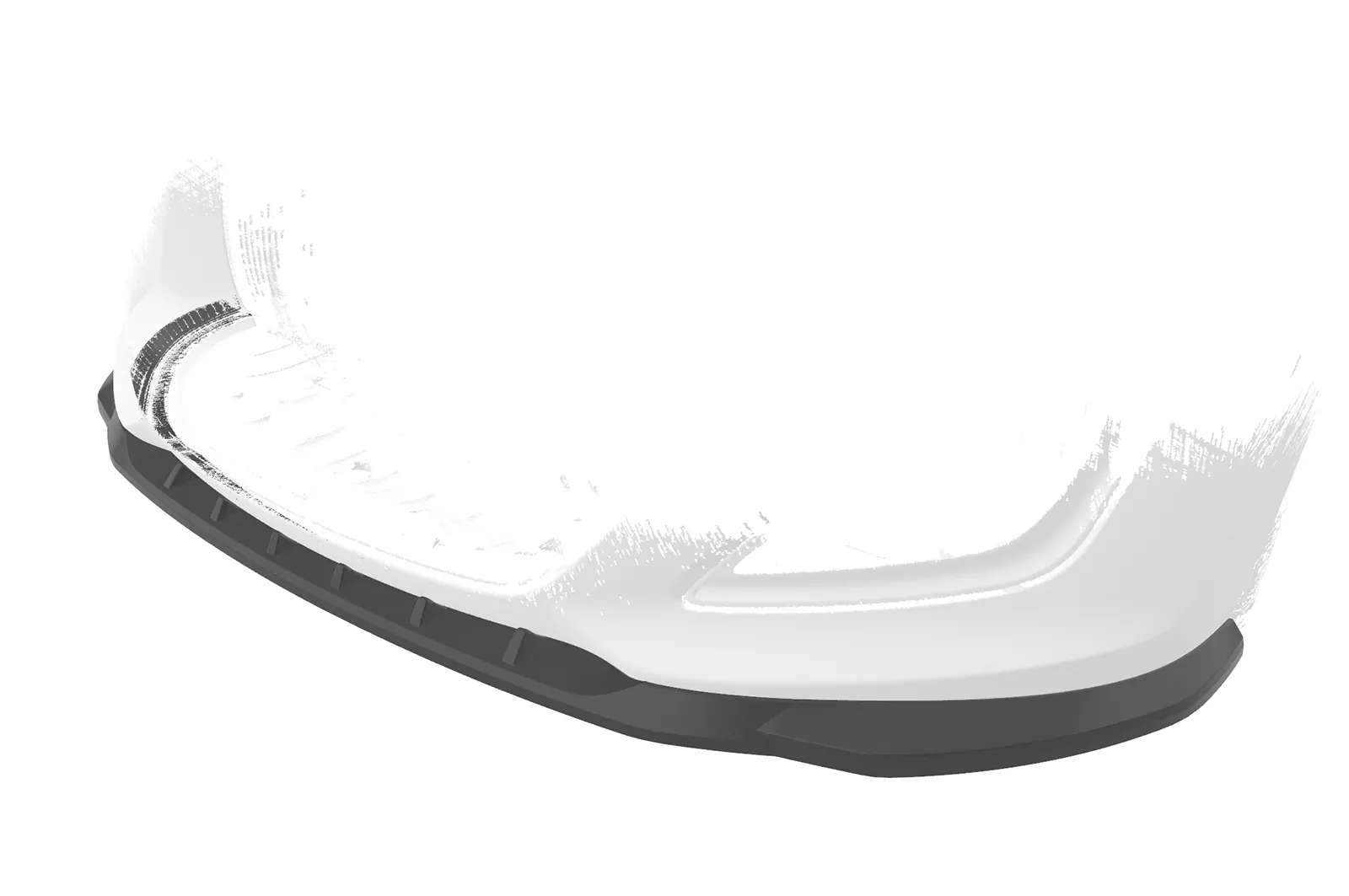 Cup-Spoilerlippe mit ABE für Hyundai I30 (GD) CSL592 Schwarz Strukturiert