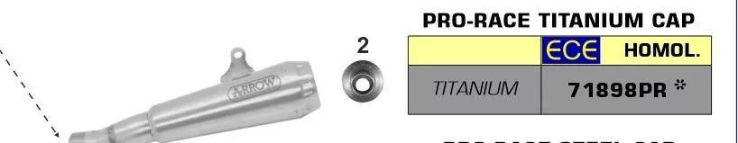 Arrow Titanium Pro-Race Silencer Kawasaki ZX-6R 636 19-