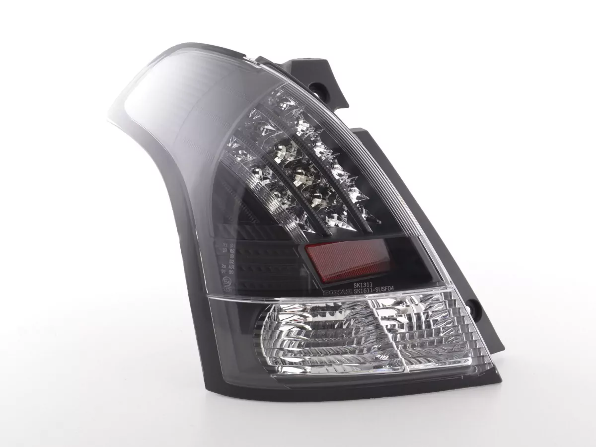 LED Rückleuchten Set Suzuki Swift Typ MZ Bj. 05- klar/schwarz