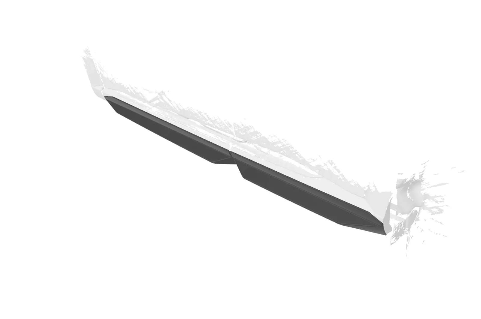 Seitenschweller für Ford Puma SS564 Schwarz Strukturiert