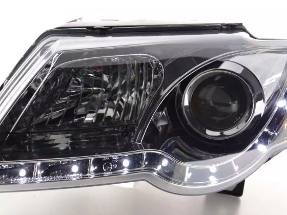 Scheinwerfer Set Daylight LED TFL-Optik VW Passat Typ 3C Bj. 05- chrom