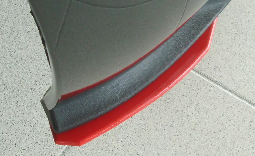 Rieger Heckschürzenansatz seitlich links für VW Golf 7 GTI | 3-tür. 02.17- (ab Facelift) für orig. Heckeinsatz