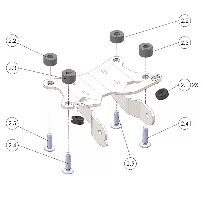 Kennzeichenhalter-Set | 1290 SuperDuke GT | 16-19 verstellbar | inklusive Reflektor | Halter | KZB
