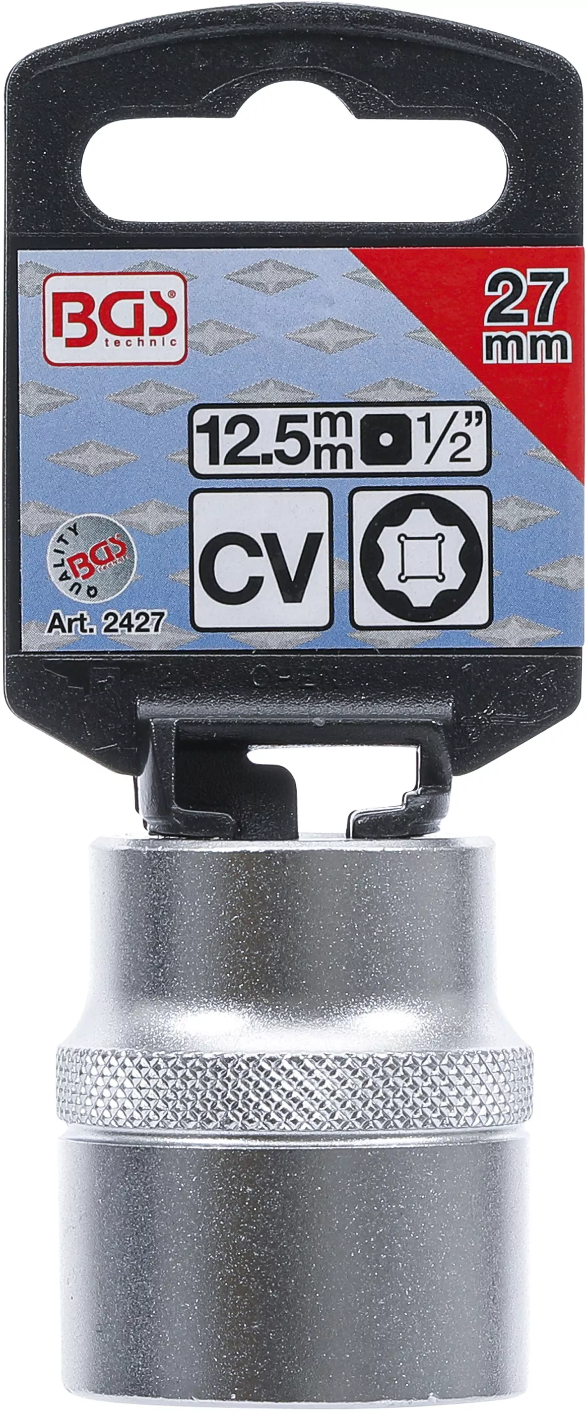 Steckschlüssel-Einsatz Super Lock | Antrieb Innenvierkant 12,5 mm (1/2") | SW 27 mm