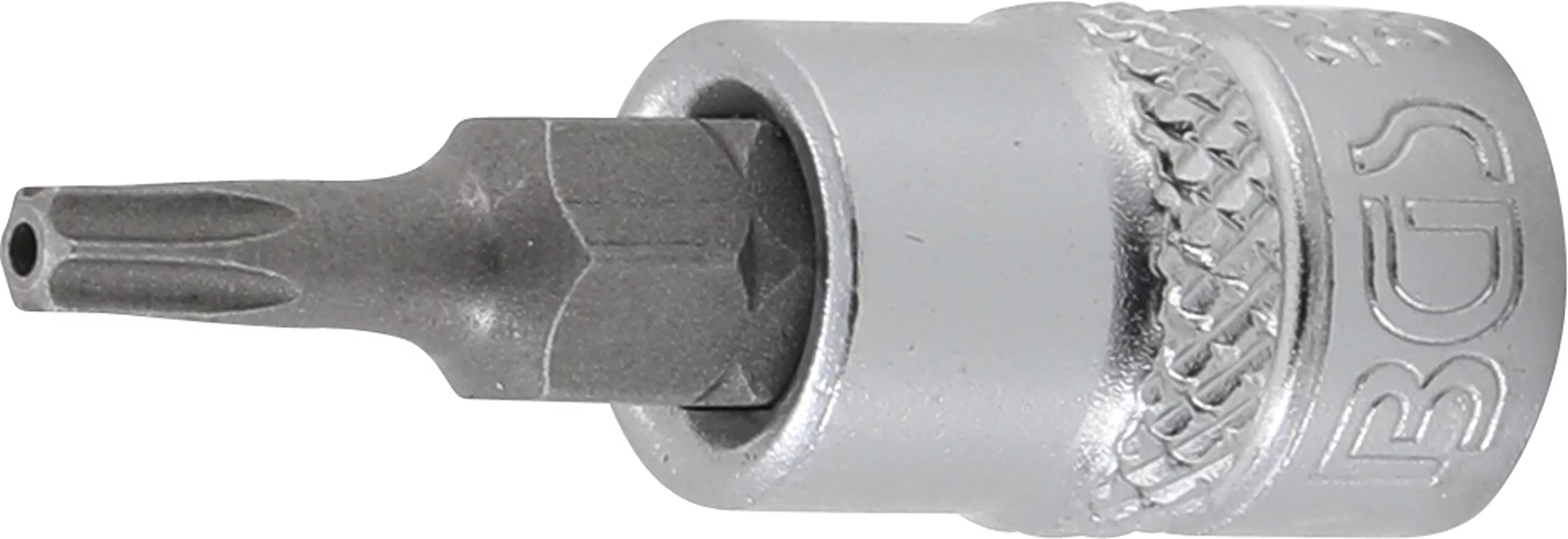 Bit-Einsatz | Antrieb Innenvierkant 6,3 mm (1/4") | T-Profil (für Torx) mit Bohrung T15