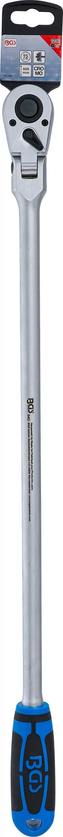 Gelenkknarre | arretierbar | extra lang | Abtrieb Außenvierkant 12,5 mm (1/2") | 609 mm