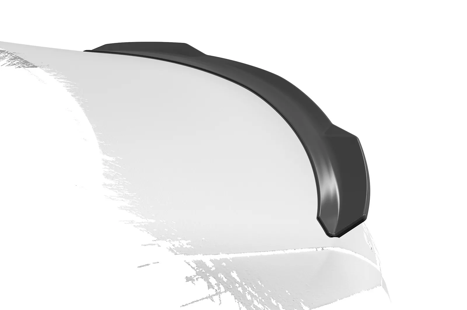 Heckflügel mit ABE für Mercedes Benz C-Klasse W205 HF813 Schwarz Strukturiert