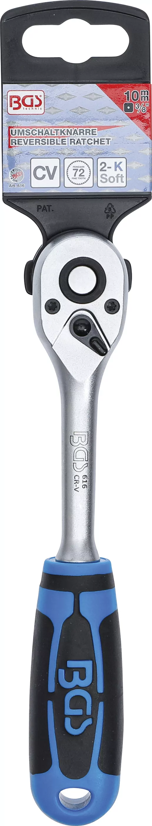 Umschaltknarre | Abtrieb Außenvierkant 10 mm (3/8")