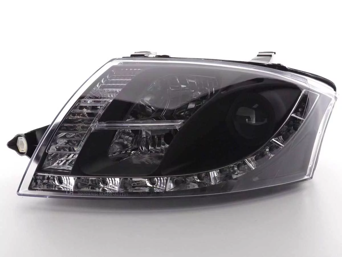 Scheinwerfer Set Daylight LED TFL-Optik Audi TT Typ 8N Bj. 99-06 schwarz