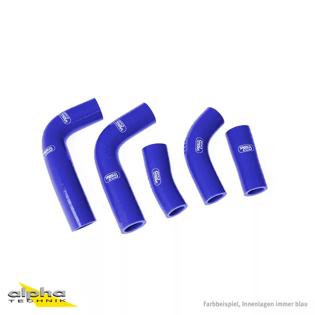 SAMCO SPORT Siliconschlauch Kit blau für Kawasaki Ninja 250R Modelljahr 2008-2012